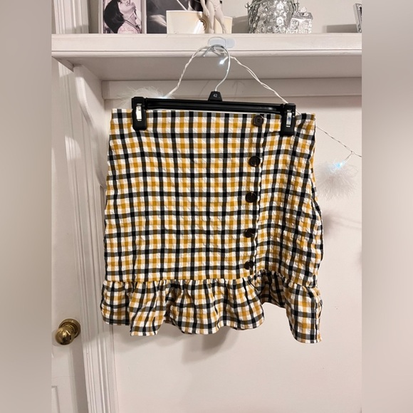 REMOVING TODAY FINAL PRICE NWT P.CILL Seersucker Plaid Skirt - Picture 1 of 7